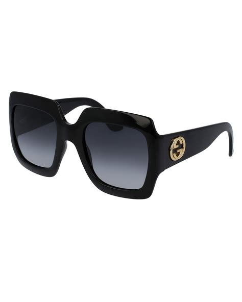 gucci black glossy oversized sunglasses|gg1324s.